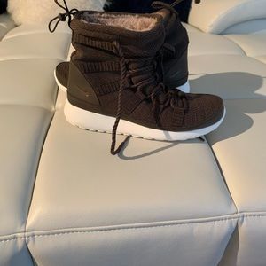 Nike, fur high top sneaker